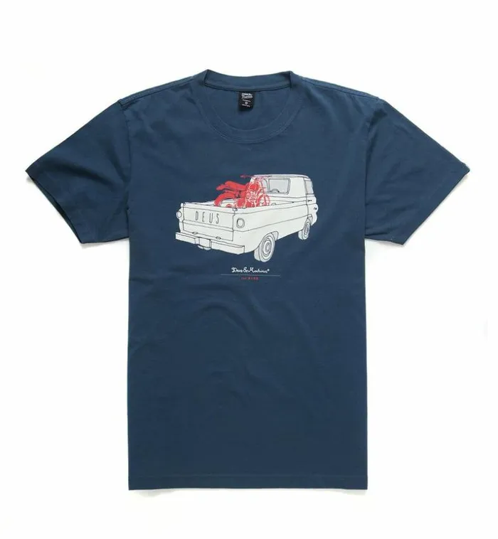 Mens Deus Ex Machina Classics The A100 Tee 8211 Navy Navy
