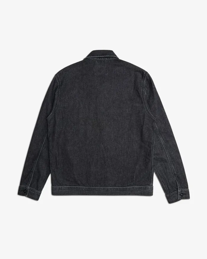 Mens Deus Ex Machina Denim Kanan Work Jacket 8211 Washed Black Washed Black Mens Deus Ex Machina Denim Kanan Work Jacket 8211 Washed Black Washed Black