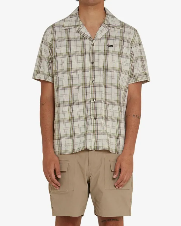 Mens Deus Ex Machina Shirts Levitate Shirt 8211 Natural Natural