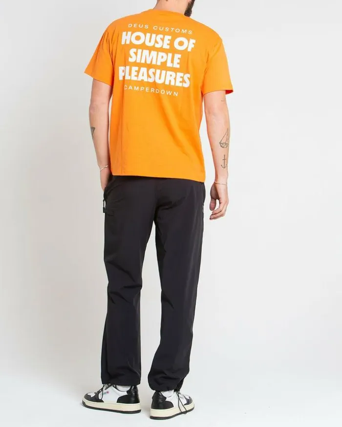 Mens Deus Ex Machina Tees Base Tee 8211 Orange Ochre Orange Ochre Mens Deus Ex Machina Tees Base Tee 8211 Orange Ochre Orange Ochre