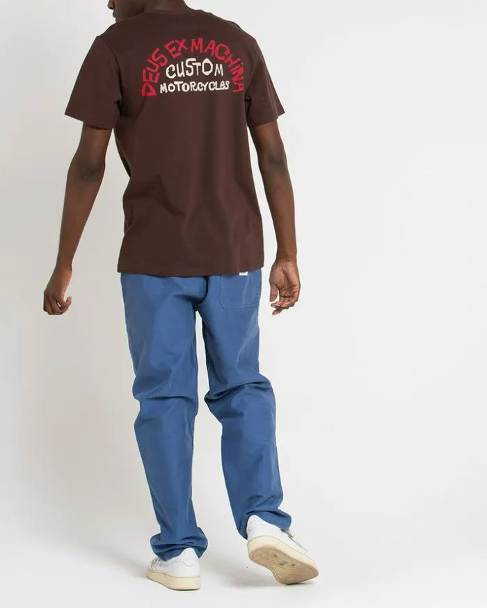 Mens Deus Ex Machina Tees Flash Tee 8211 Choc Brown Choc Brown Mens Deus Ex Machina Tees Flash Tee 8211 Choc Brown Choc Brown