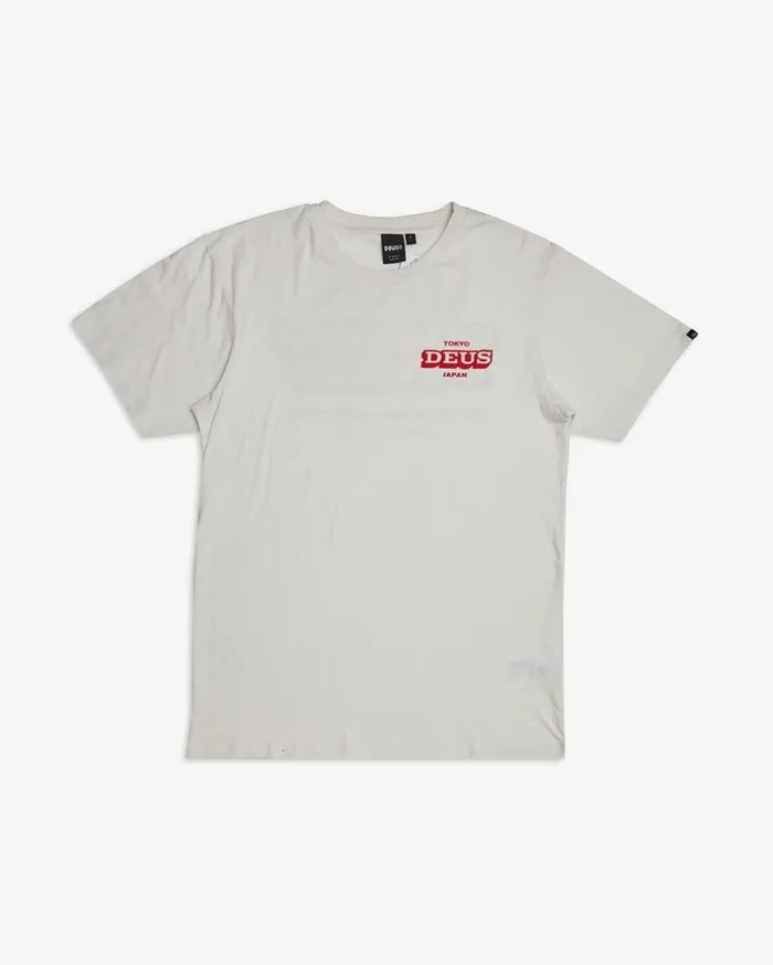 Mens Deus Ex Machina Tees Redline Tee 8211 Vintage White Vintage White Mens Deus Ex Machina Tees Redline Tee 8211 Vintage White Vintage White