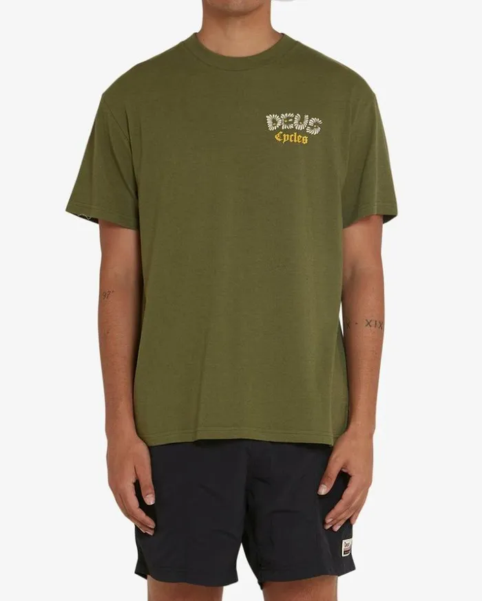Mens Deus Ex Machina Tees Tangerine Tee 8211 Capulet Olive Capulet Olive