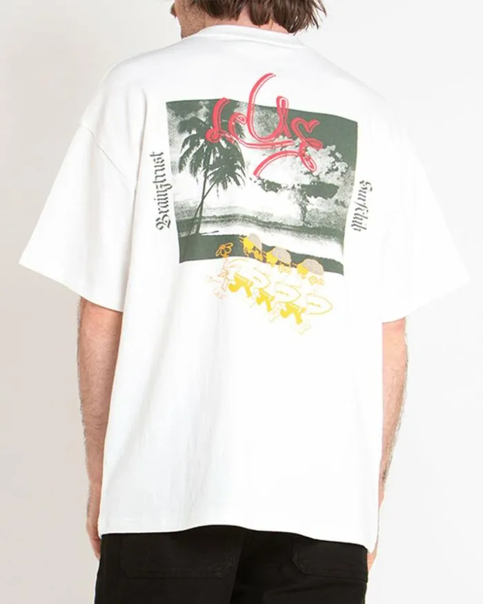 Mens Deus Ex Machina Tees Trust Tee 8211 Vintage White Vintage White