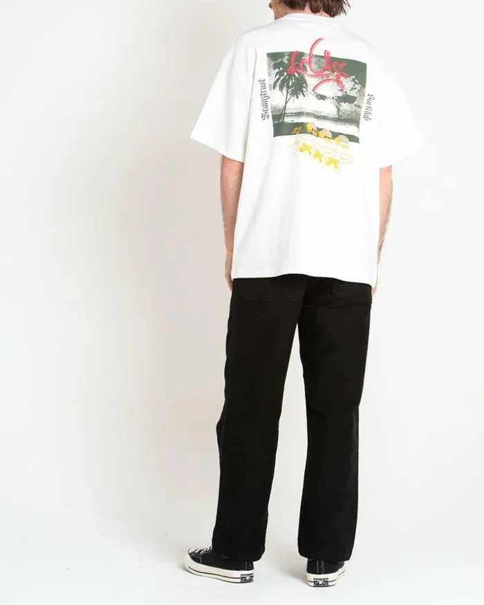 Mens Deus Ex Machina Tees Trust Tee 8211 Vintage White Vintage White Mens Deus Ex Machina Tees Trust Tee 8211 Vintage White Vintage White