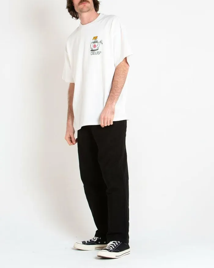 Mens Deus Ex Machina Tees Trust Tee 8211 Vintage White Vintage White Mens Deus Ex Machina Tees Trust Tee 8211 Vintage White Vintage White