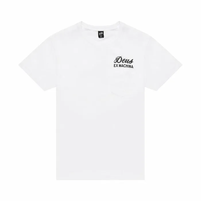 Mens Deus Ex Machina Tees Venice Address Tee 8211 White White Mens Deus Ex Machina Tees Venice Address Tee 8211 White White