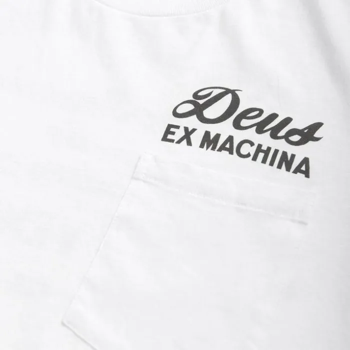 Mens Deus Ex Machina Tees Venice Address Tee 8211 White White Mens Deus Ex Machina Tees Venice Address Tee 8211 White White