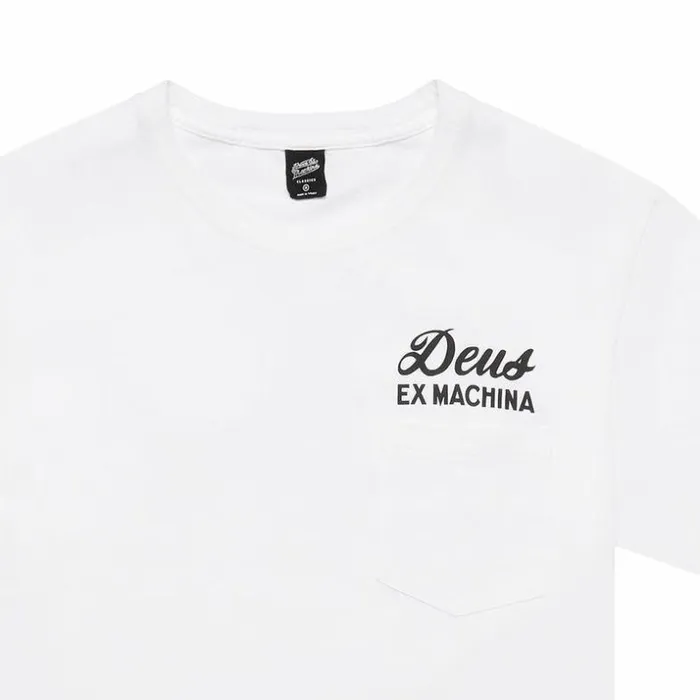 Mens Deus Ex Machina Tees Venice Address Tee 8211 White White Mens Deus Ex Machina Tees Venice Address Tee 8211 White White