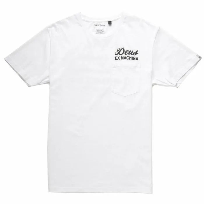 Mens Deus Ex Machina Tees Venice Address Tee 8211 White White Mens Deus Ex Machina Tees Venice Address Tee 8211 White White