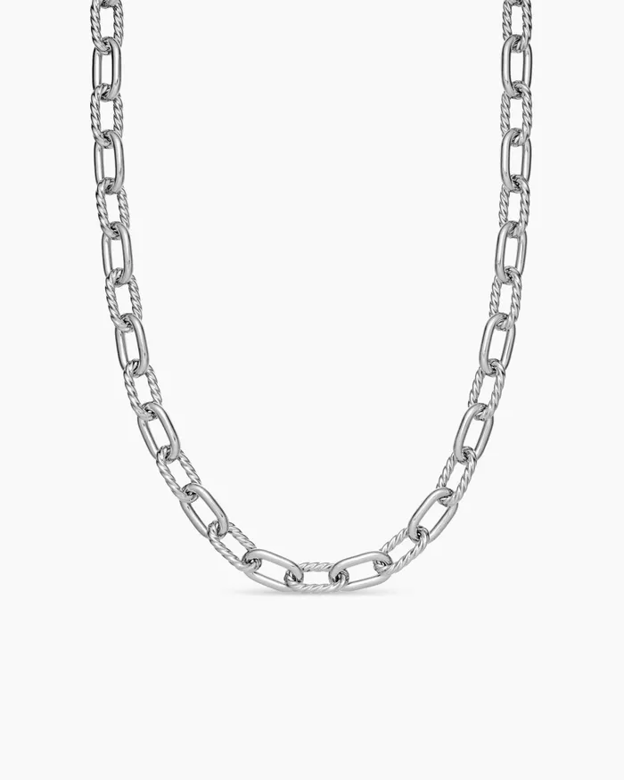 Mens DY Madison Chain Necklace In Sterling Silver 85mm Men David Yurman Chains Mens DY Madison Chain Necklace In Sterling Silver 85mm Men David Yurman Chains