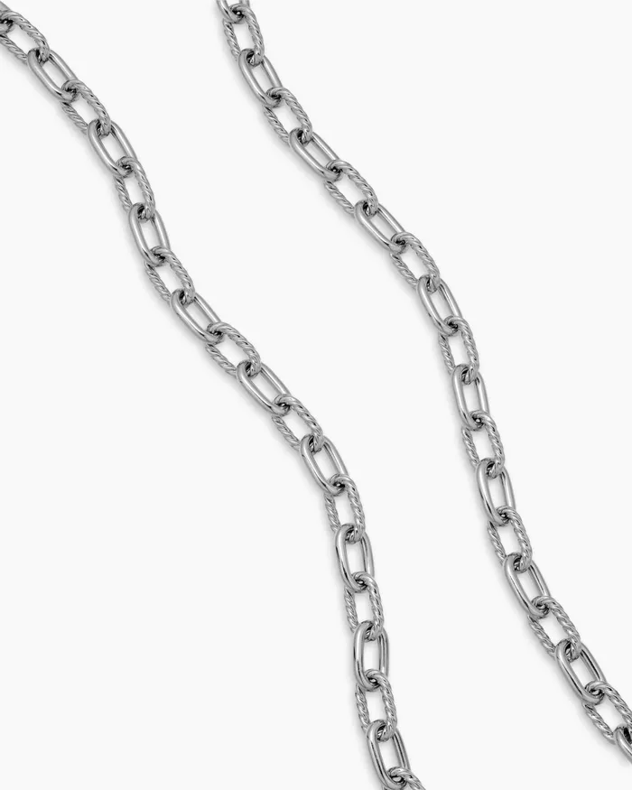 Mens DY Madison Chain Necklace In Sterling Silver 85mm Men David Yurman Chains Mens DY Madison Chain Necklace In Sterling Silver 85mm Men David Yurman Chains