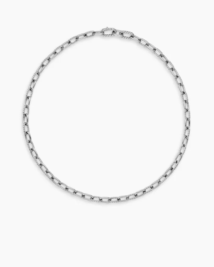 Mens DY Madison Chain Necklace In Sterling Silver 85mm Men David Yurman Chains Mens DY Madison Chain Necklace In Sterling Silver 85mm Men David Yurman Chains