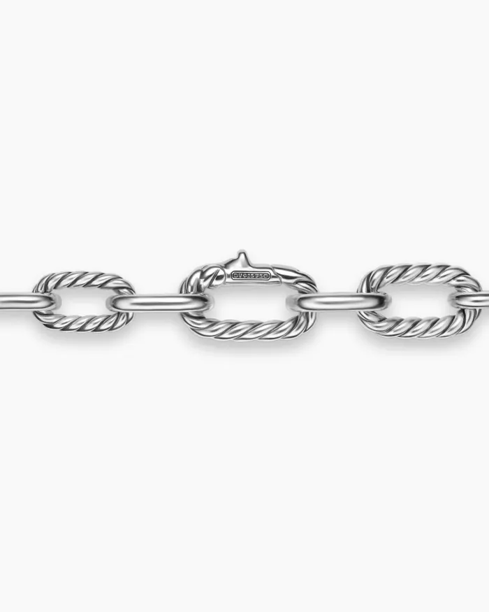 Mens DY Madison Chain Necklace In Sterling Silver With 18K Yellow Gold 85mm Men David Yurman Chains Mens DY Madison Chain Necklace In Sterling Silver With 18K Yellow Gold 85mm Men David Yurman Chains