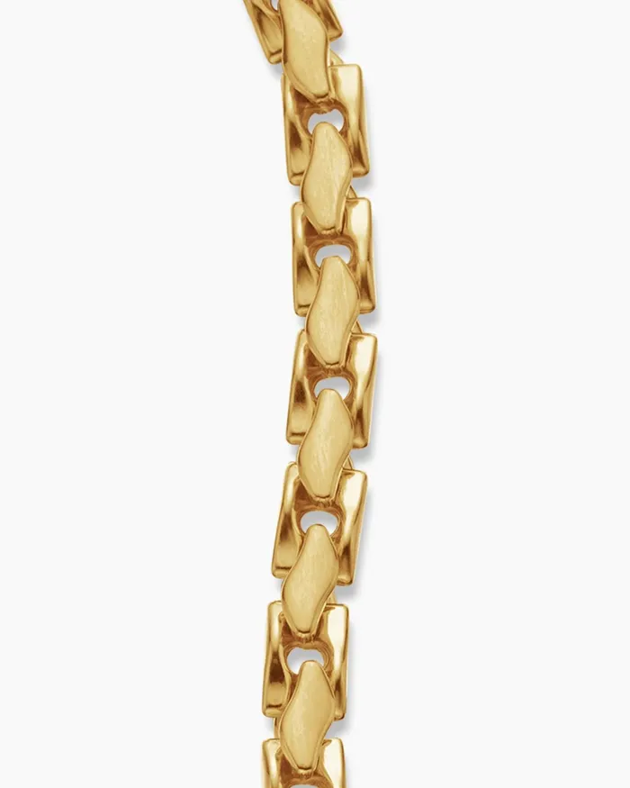 Mens Fluted Chain Bracelet In 18K Yellow Gold 5mm Men David Yurman Chain Mens Fluted Chain Bracelet In 18K Yellow Gold 5mm Men David Yurman Chain