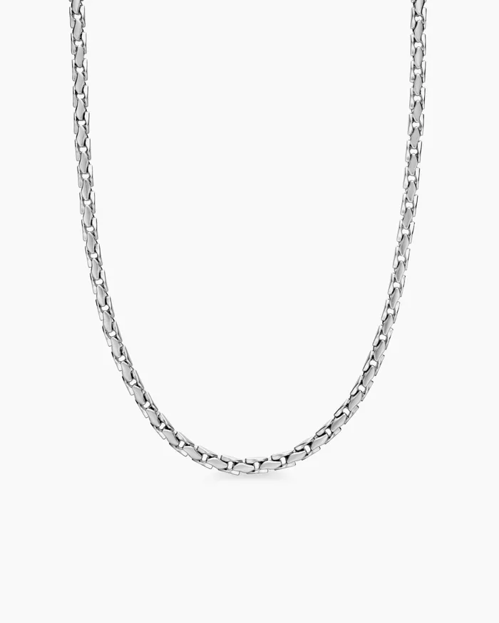 Mens Fluted Chain Necklace In Sterling Silver 5mm Men David Yurman Chains