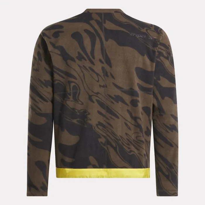 Mens Spyder X Reebok Lounge Crew Brown Spyder Fleece