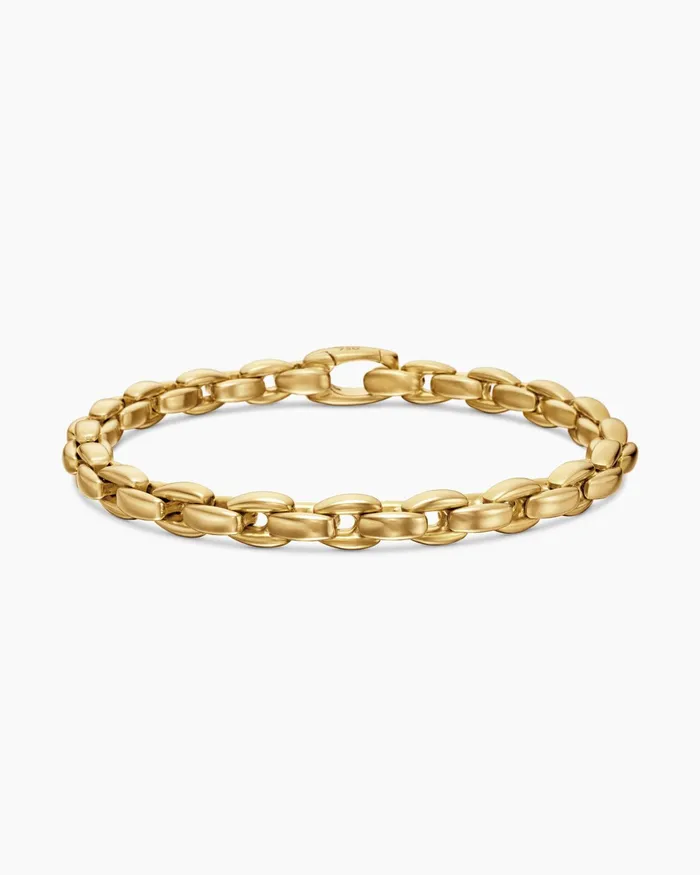 Mens Streamline Elongated Chain Bracelet In 18K Yellow Gold 6mm Men David Yurman Chain Mens Streamline Elongated Chain Bracelet In 18K Yellow Gold 6mm Men David Yurman Chain