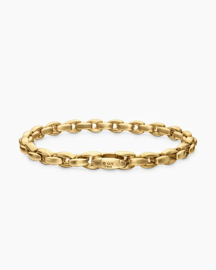 Mens Streamline Elongated Chain Bracelet In 18K Yellow Gold 6mm Men David Yurman Chain Mens Streamline Elongated Chain Bracelet In 18K Yellow Gold 6mm Men David Yurman Chain