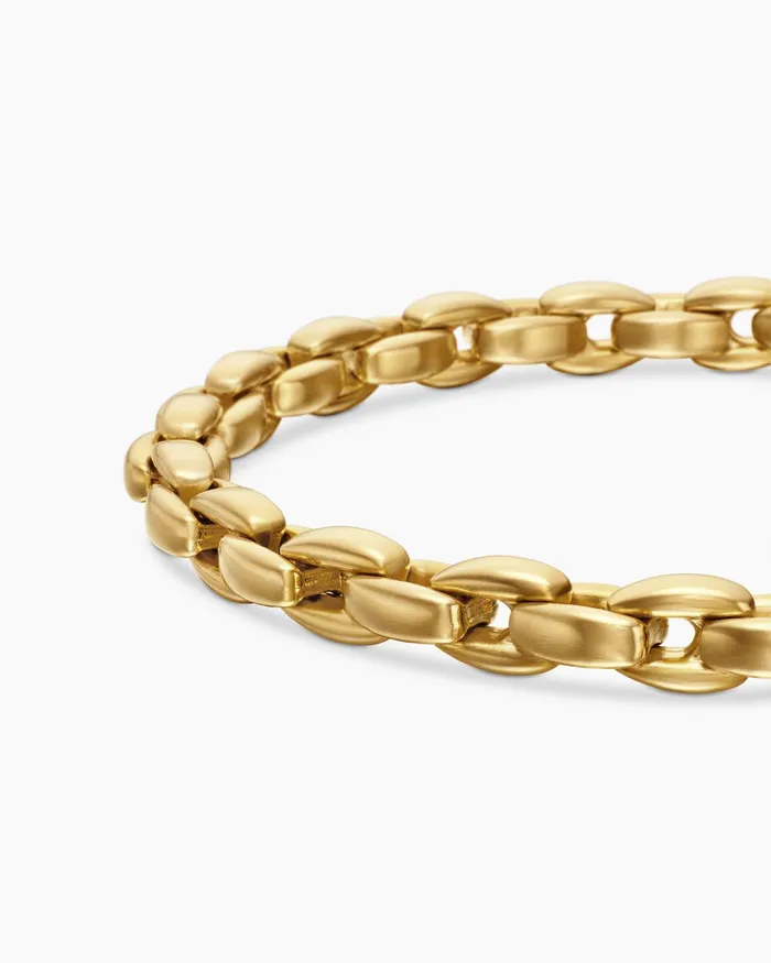 Mens Streamline Elongated Chain Bracelet In 18K Yellow Gold 6mm Men David Yurman Chain Mens Streamline Elongated Chain Bracelet In 18K Yellow Gold 6mm Men David Yurman Chain