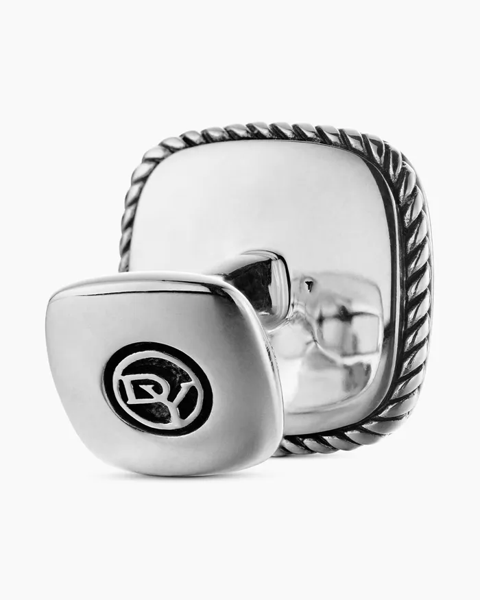 Mens Streamline Inlay Cufflinks In Sterling Silver With Black Onyx 18mm Men David Yurman Cufflinks Mens Streamline Inlay Cufflinks In Sterling Silver With Black Onyx 18mm Men David Yurman Cufflinks
