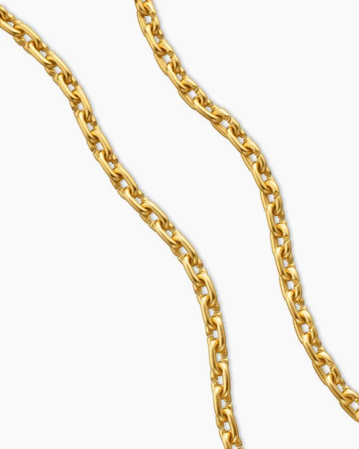Mens Streamline Link Necklace In 18K Yellow Gold 5mm Men David Yurman Chains Mens Streamline Link Necklace In 18K Yellow Gold 5mm Men David Yurman Chains