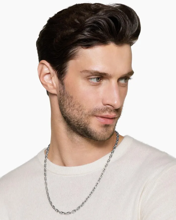 Mens Streamline Link Necklace In Platinum 5mm Men David Yurman Chains Mens Streamline Link Necklace In Platinum 5mm Men David Yurman Chains
