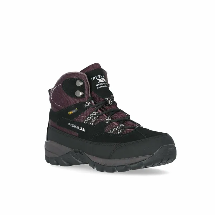 Merse Breathable Walking Boots Potent Purple Women Trespass Walking Boots