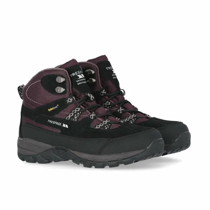 Merse Breathable Walking Boots Potent Purple Women Trespass Walking Boots