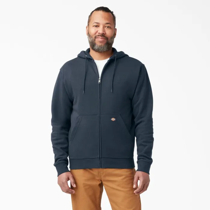 Midweight Fleece Zip Hoodie Dark Navy Dark Navy dn Men Dickies Outerwear