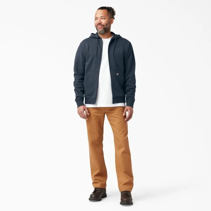 Midweight Fleece Zip Hoodie Dark Navy Dark Navy dn Men Dickies Outerwear Midweight Fleece Zip Hoodie Dark Navy Dark Navy dn Men Dickies Outerwear