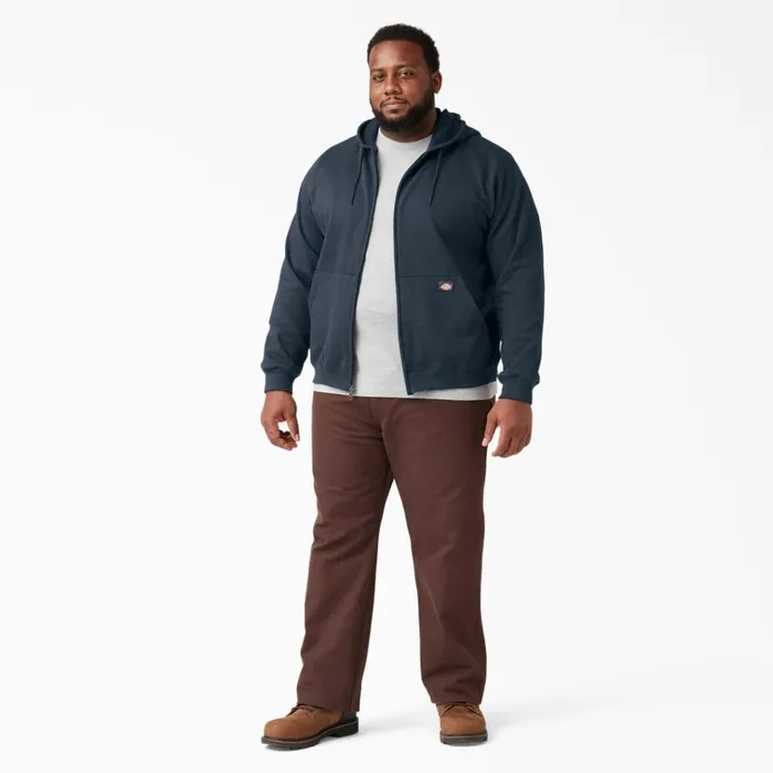 Midweight Fleece Zip Hoodie Dark Navy Dark Navy dn Men Dickies Outerwear Midweight Fleece Zip Hoodie Dark Navy Dark Navy dn Men Dickies Outerwear