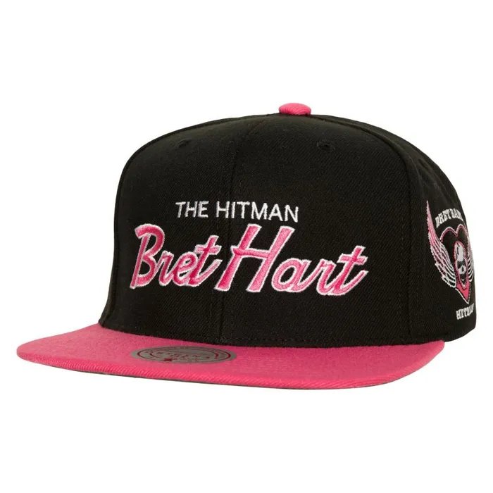 Mitchell and Ness 034The Hitman034 Snapback Bret Hitman Hart Men Hats and Headwear Mitchell and Ness 034The Hitman034 Snapback Bret Hitman Hart Men Hats and Headwear