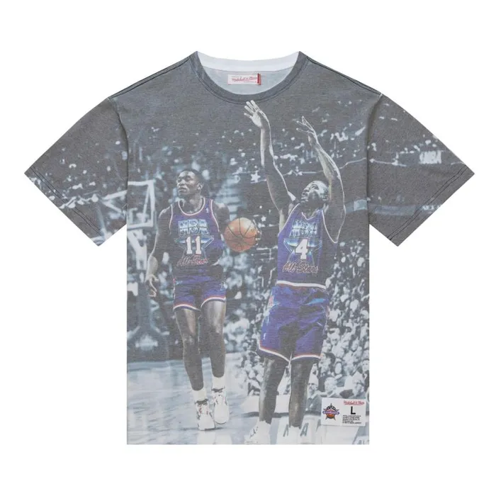 Mitchell and Ness Above The Rim Sublimated SS Tee Detroit Pistons Men TShirts and Tops Mitchell and Ness Above The Rim Sublimated SS Tee Detroit Pistons Men TShirts and Tops