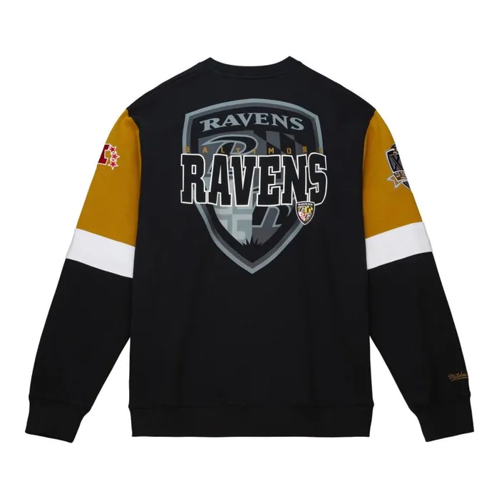 Mitchell and Ness All Over Crew 30 Baltimore Ravens Men Hoodies and Sweatshirts Mitchell and Ness All Over Crew 30 Baltimore Ravens Men Hoodies and Sweatshirts