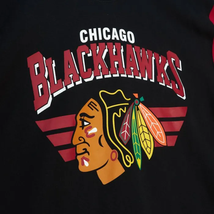 Mitchell and Ness All Over Crew 30 Chicago Blackhawks Men Hoodies and Sweatshirts Mitchell and Ness All Over Crew 30 Chicago Blackhawks Men Hoodies and Sweatshirts