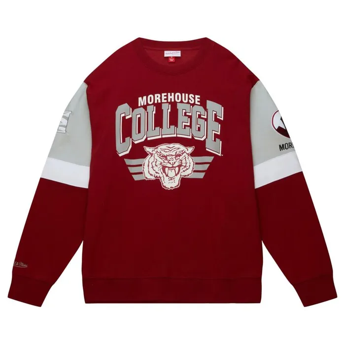 Mitchell and Ness All Over Crew 30 Morehouse College Men Hoodies and Sweatshirts Mitchell and Ness All Over Crew 30 Morehouse College Men Hoodies and Sweatshirts