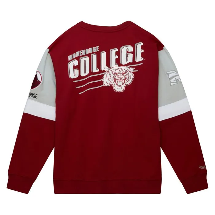 Mitchell and Ness All Over Crew 30 Morehouse College Men Hoodies and Sweatshirts Mitchell and Ness All Over Crew 30 Morehouse College Men Hoodies and Sweatshirts