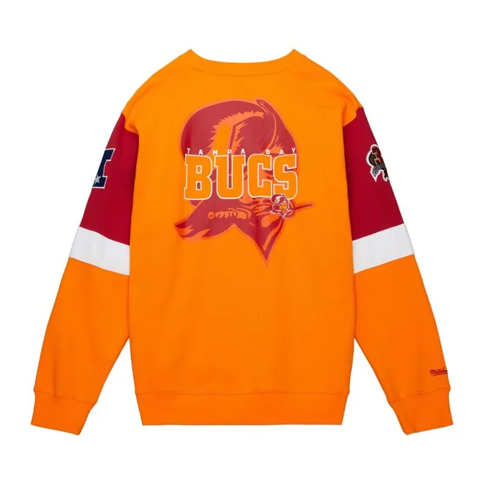 Mitchell and Ness All Over Crew 30 Tampa Bay Buccaneers Men Hoodies and Sweatshirts Mitchell and Ness All Over Crew 30 Tampa Bay Buccaneers Men Hoodies and Sweatshirts