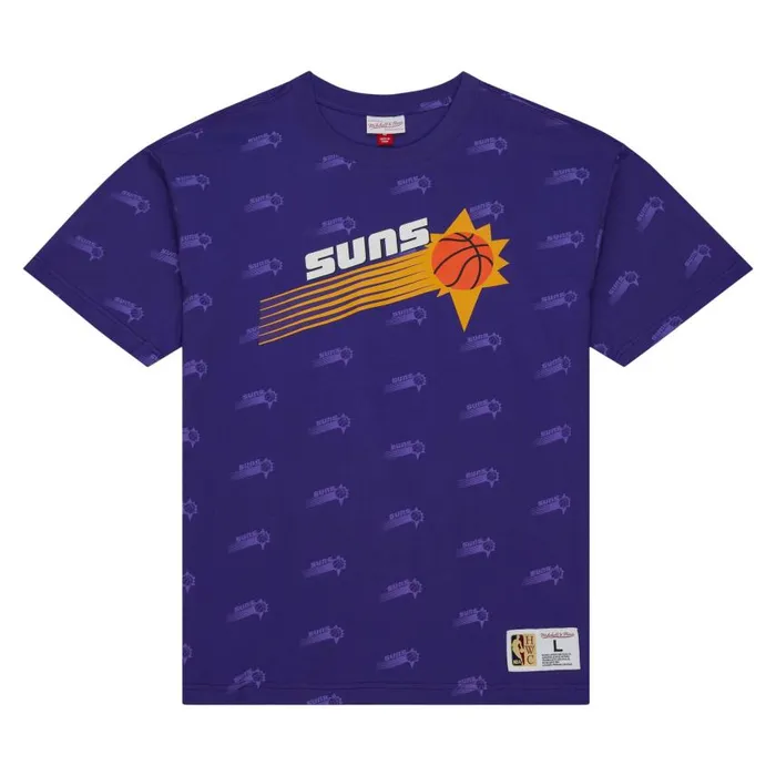 Mitchell and Ness AOP SS Top Phoenix Suns Men TShirts and Tops