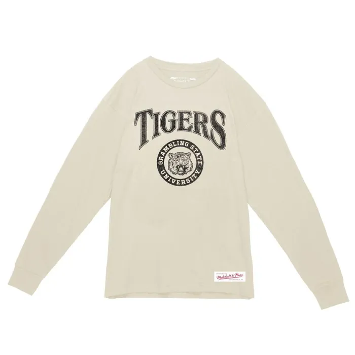 Mitchell and Ness Arched Logo Lockup Slub LS Tee Grambling State University Men TShirts and Tops Mitchell and Ness Arched Logo Lockup Slub LS Tee Grambling State University Men TShirts and Tops