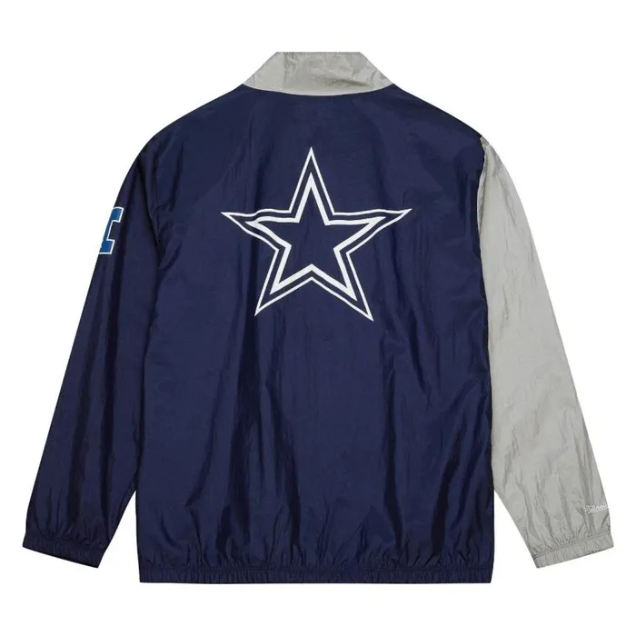 Mitchell and Ness Arched Retro Lined Windbreaker Dallas Cowboys Men Jackets and Outerwear Mitchell and Ness Arched Retro Lined Windbreaker Dallas Cowboys Men Jackets and Outerwear