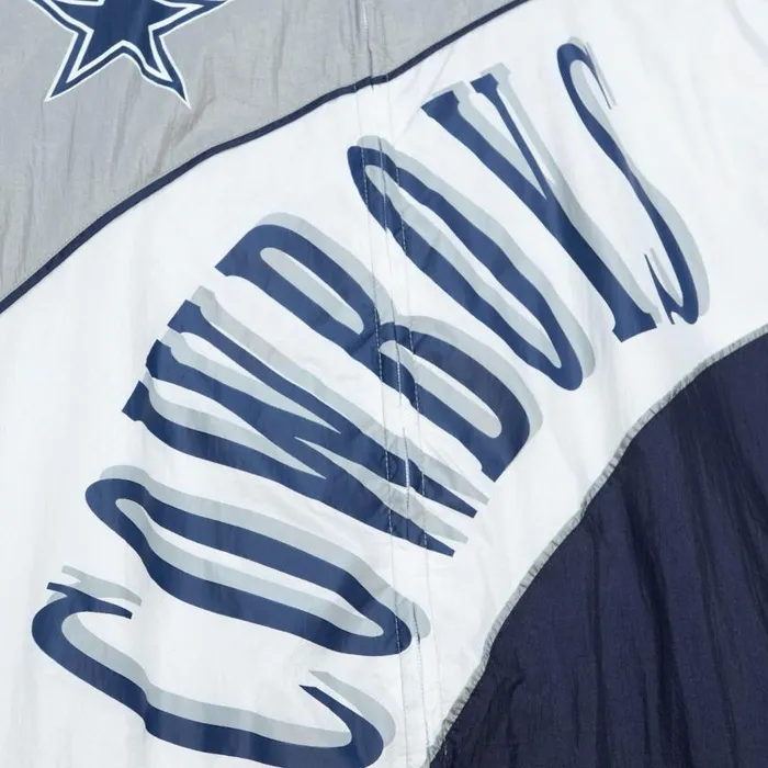 Mitchell and Ness Arched Retro Lined Windbreaker Dallas Cowboys Men Jackets and Outerwear Mitchell and Ness Arched Retro Lined Windbreaker Dallas Cowboys Men Jackets and Outerwear