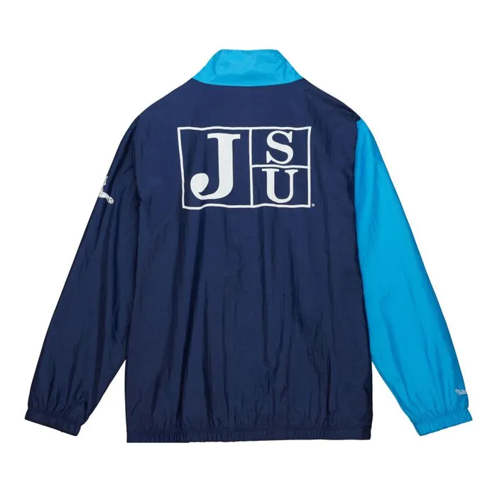 Mitchell and Ness Arched Retro Lined Windbreaker Jackson State University Men Jackets and Outerwear Mitchell and Ness Arched Retro Lined Windbreaker Jackson State University Men Jackets and Outerwear
