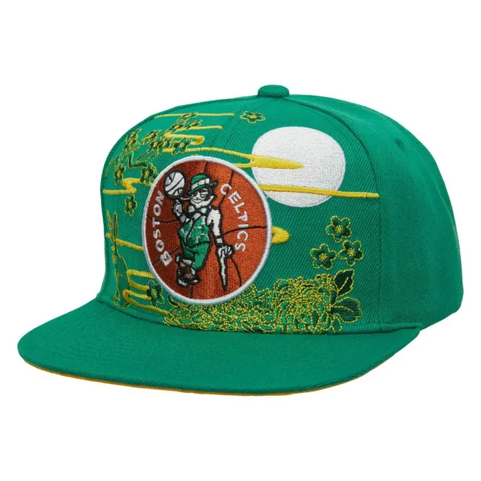 Mitchell and Ness Asian Heritage Snapback HWC Boston Celtics Men Hats and Headwear Mitchell and Ness Asian Heritage Snapback HWC Boston Celtics Men Hats and Headwear