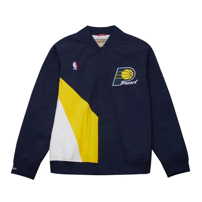 Mitchell and Ness Authentic Indiana Pacers 199596 Jacket Men Jackets and Outerwear Mitchell and Ness Authentic Indiana Pacers 199596 Jacket Men Jackets and Outerwear