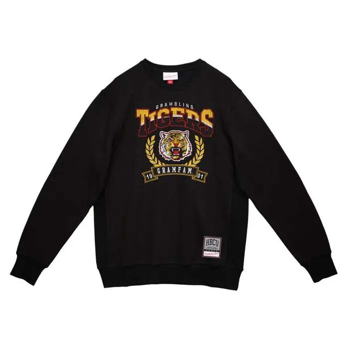 Mitchell and Ness Baseline Crew Grambling State University Men Hoodies and Sweatshirts Mitchell and Ness Baseline Crew Grambling State University Men Hoodies and Sweatshirts