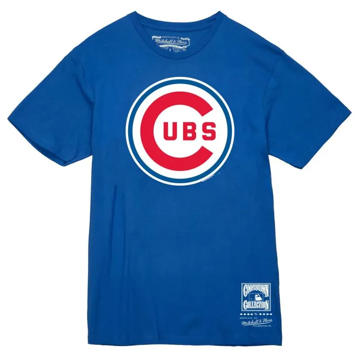 Mitchell and Ness Basic Logo 4 Tee Chicago Cubs Men TShirts and Tops