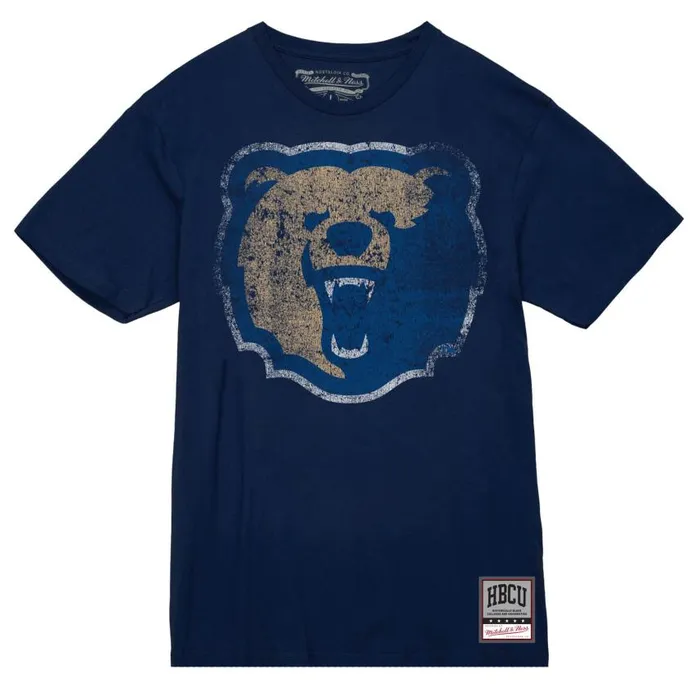 Mitchell and Ness Big Logo Tee Morgan State University Men TShirts and Tops