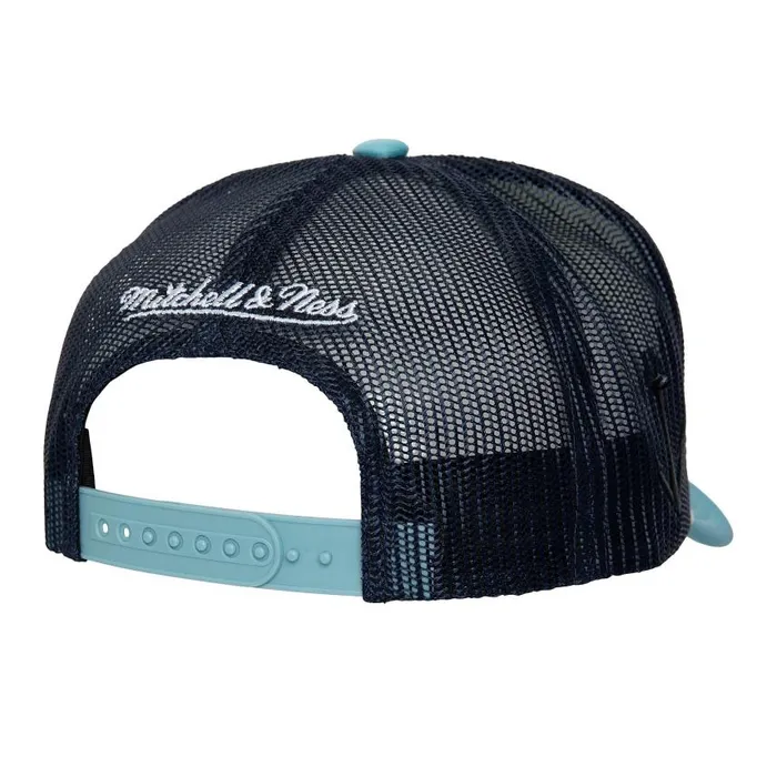 Mitchell and Ness Blocker Trucker Seattle Kraken Men Hats and Headwear Mitchell and Ness Blocker Trucker Seattle Kraken Men Hats and Headwear